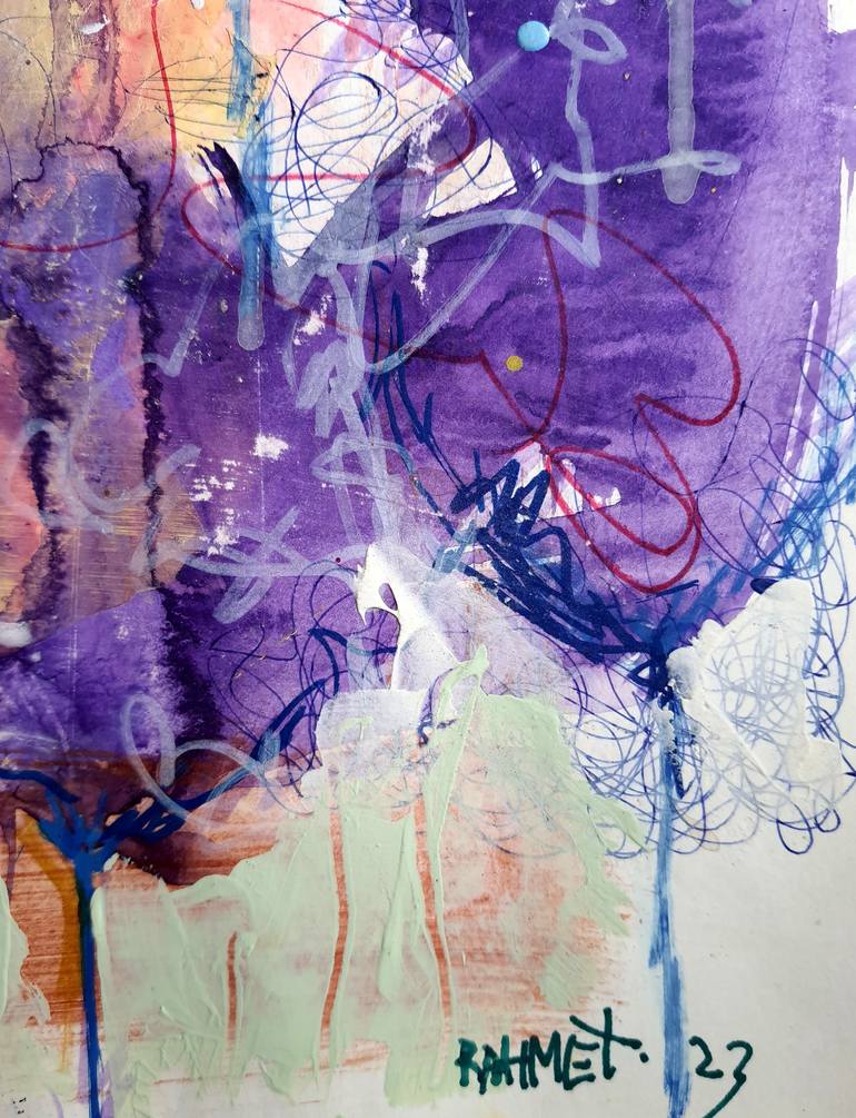 Original Expressionism Floral Painting by Rakhmet Redzhepov