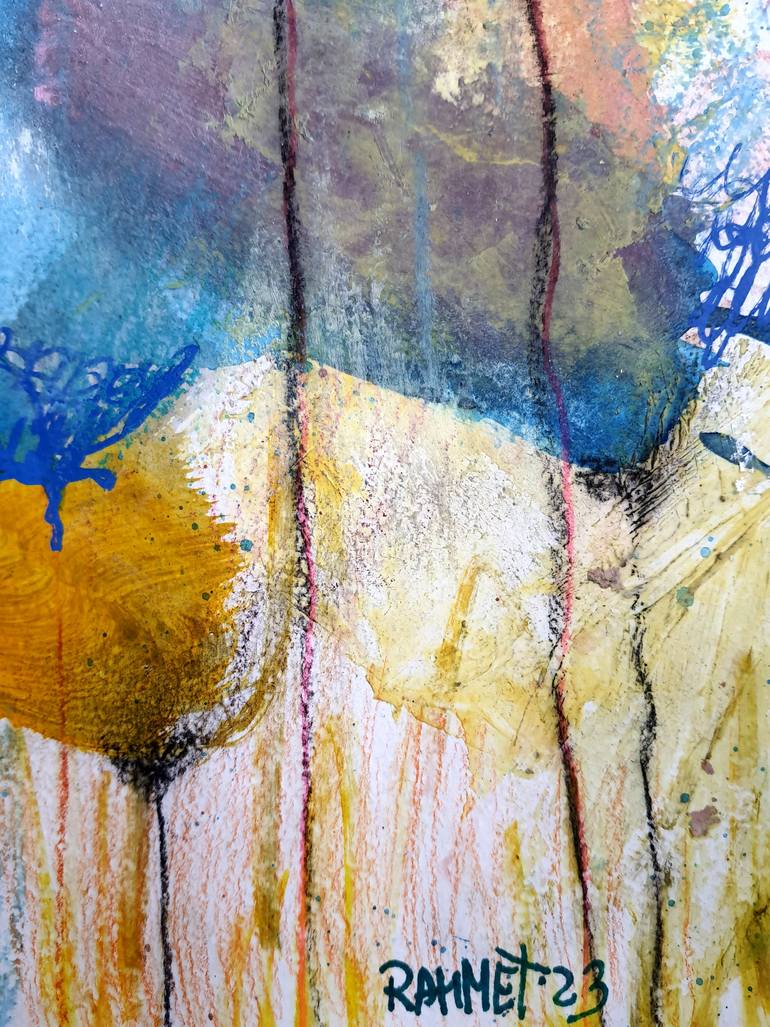 Original Expressionism Floral Painting by Rakhmet Redzhepov