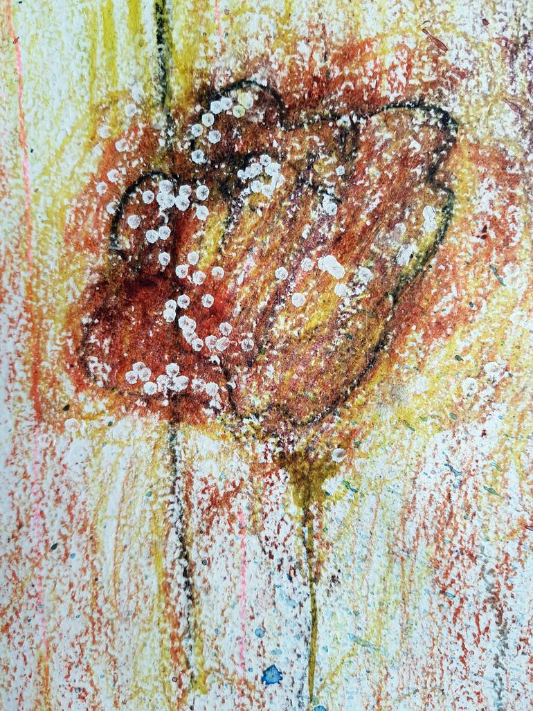 Original Expressionism Floral Painting by Rakhmet Redzhepov