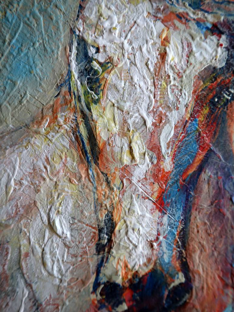 Original Expressionism Horse Painting by Rakhmet Redzhepov