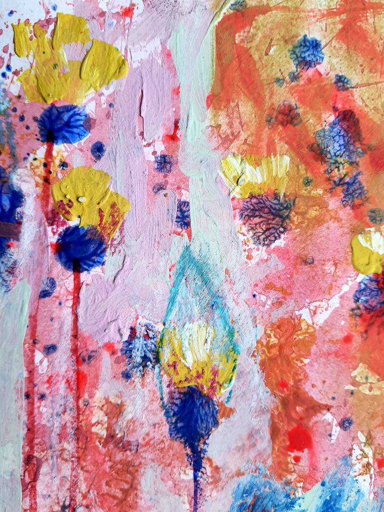 Original Expressionism Floral Painting by Rakhmet Redzhepov