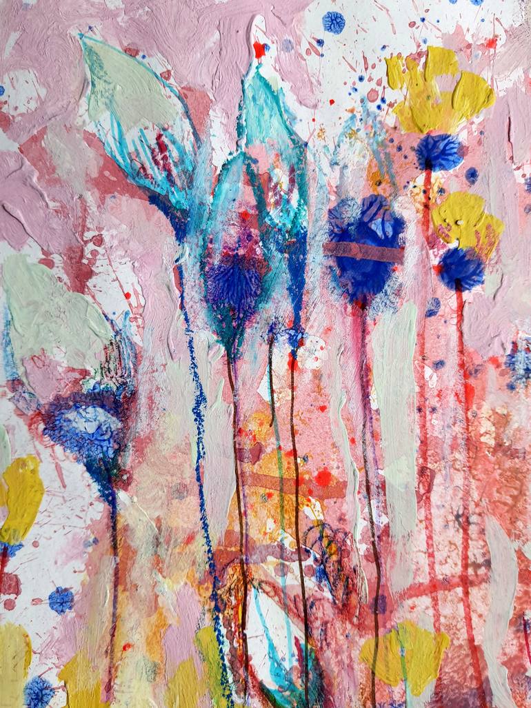 Original Expressionism Floral Painting by Rakhmet Redzhepov