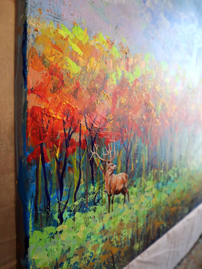 Original Expressionism Animal Painting by Rakhmet Redzhepov