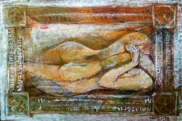 Print of Expressionism Erotic Paintings by Rakhmet Redzhepov