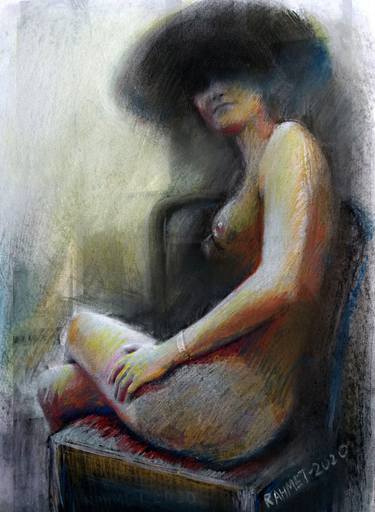 Print of Expressionism Erotic Paintings by Rakhmet Redzhepov