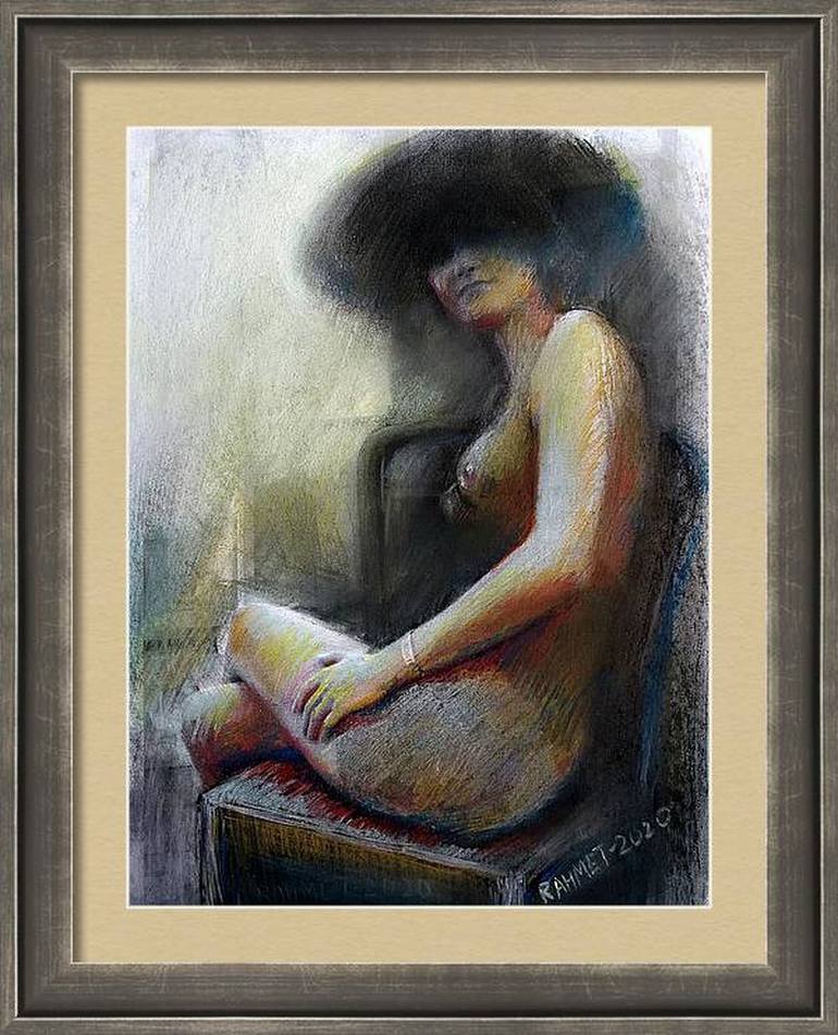 Original Expressionism Erotic Painting by Rakhmet Redzhepov