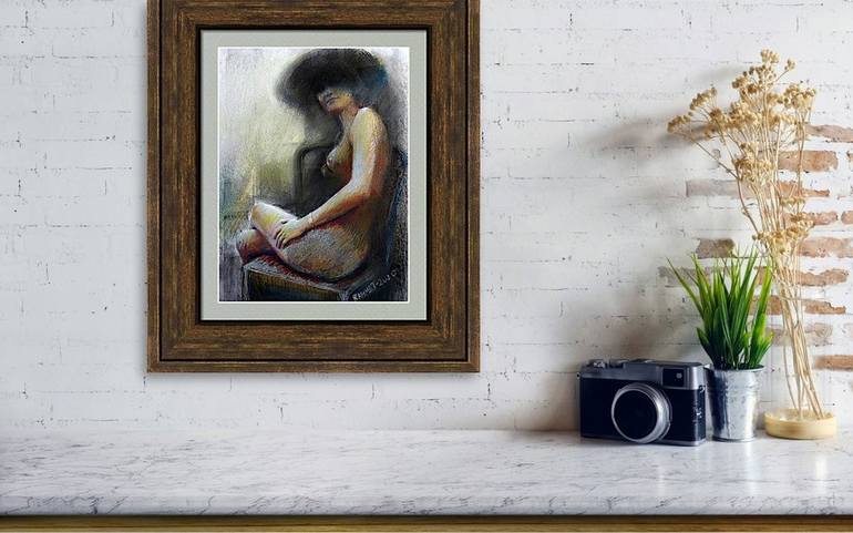 Original Expressionism Erotic Painting by Rakhmet Redzhepov