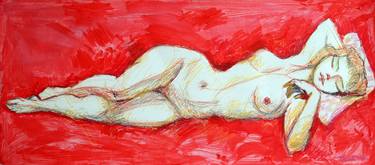 Original Expressionism Erotic Paintings by Rakhmet Redzhepov