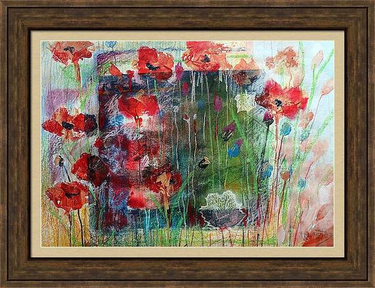 Original Impressionism Floral Painting by Rakhmet Redzhepov