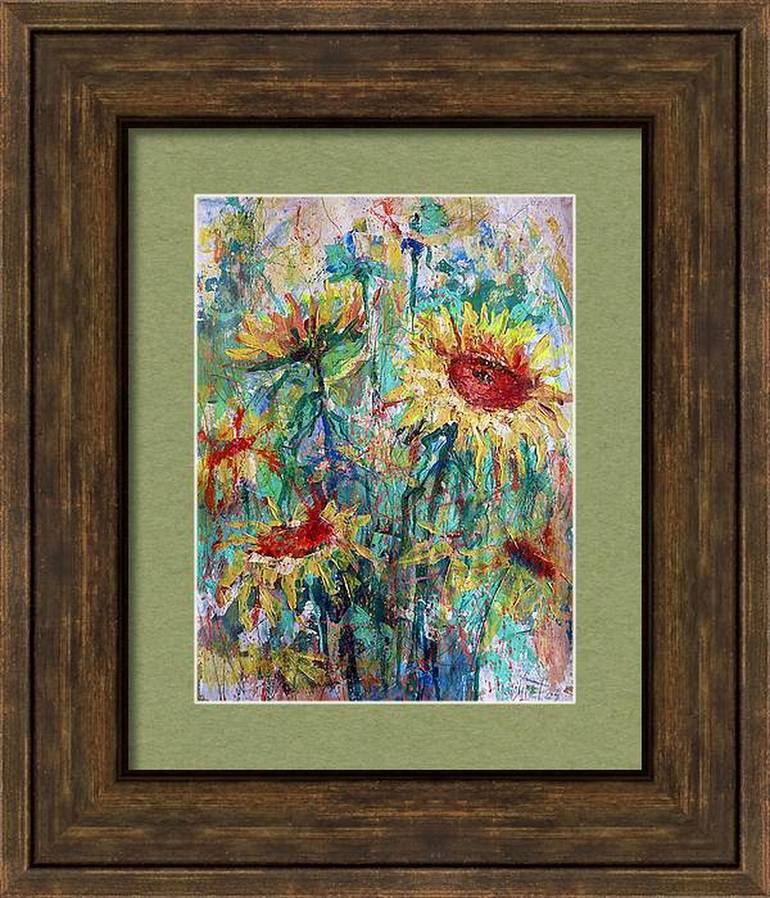 Original Expressionism Floral Painting by Rakhmet Redzhepov
