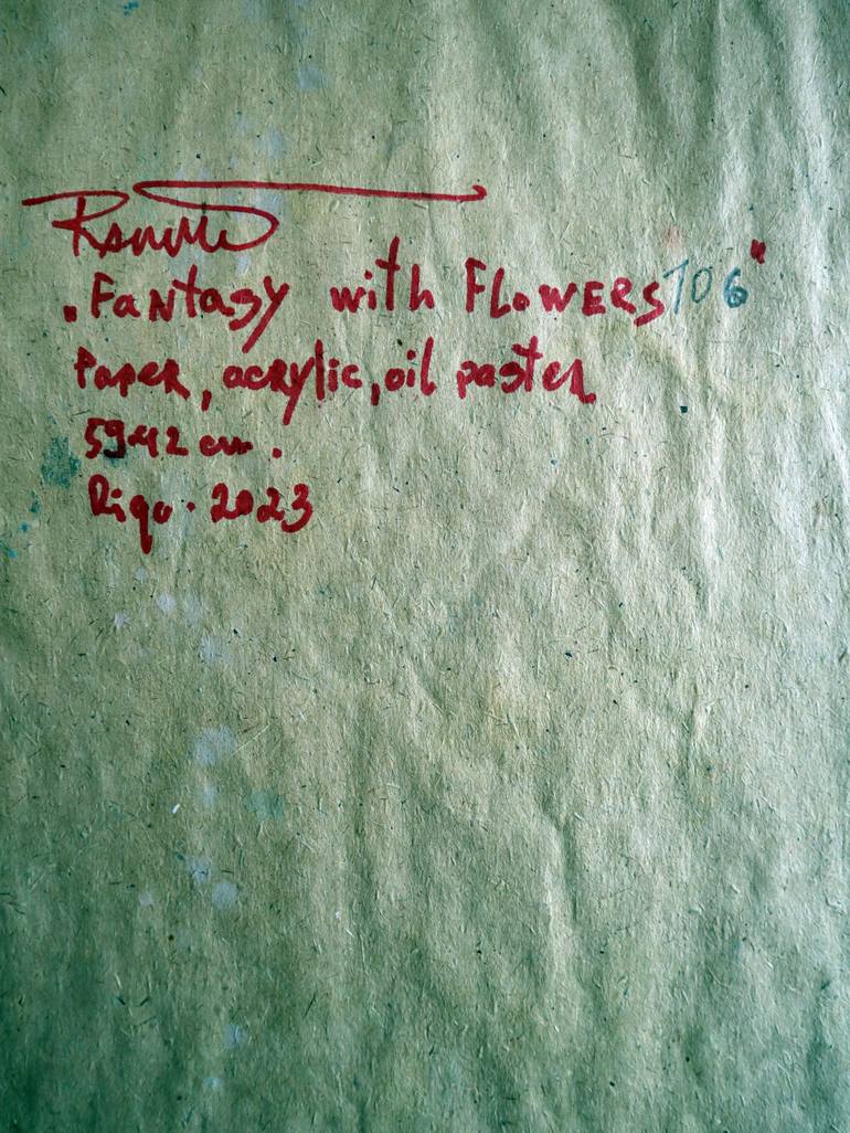 Original Expressionism Floral Painting by Rakhmet Redzhepov