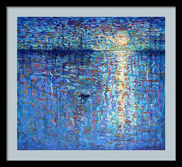 Original Expressionism Seascape Painting by Rakhmet Redzhepov