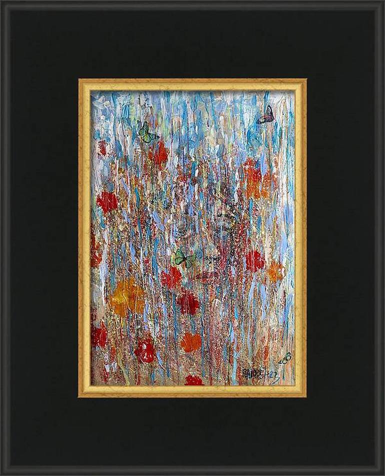 Original Abstract Expressionism Cats Painting by Rakhmet Redzhepov