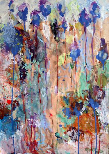 Print of Abstract Expressionism Floral Paintings by Rakhmet Redzhepov