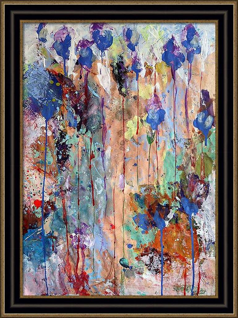 Original Abstract Expressionism Floral Painting by Rakhmet Redzhepov
