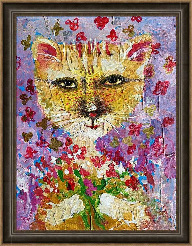 Original Expressionism Animal Painting by Rakhmet Redzhepov