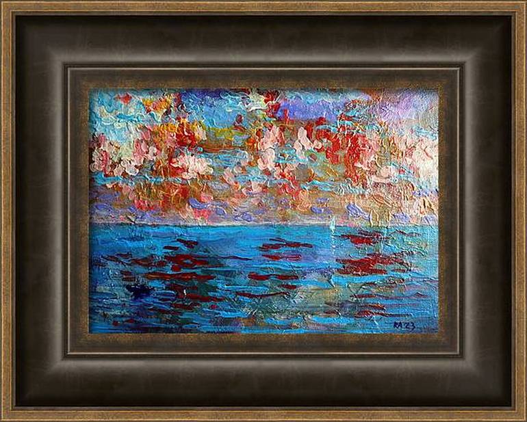 Original Expressionism Seascape Painting by Rakhmet Redzhepov