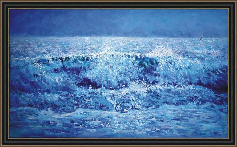 Original Expressionism Seascape Painting by Rakhmet Redzhepov