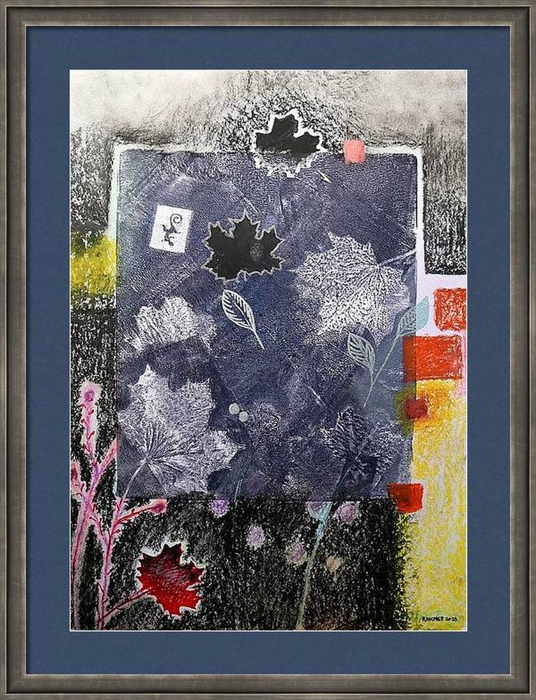 Original Abstract Expressionism Floral Painting by Rakhmet Redzhepov