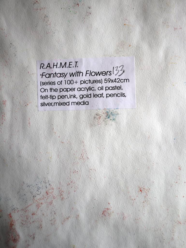 Original Expressionism Floral Painting by Rakhmet Redzhepov