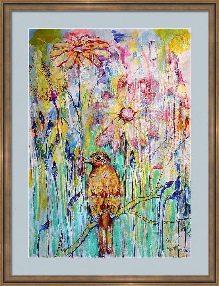 Original Floral Painting by Rakhmet Redzhepov