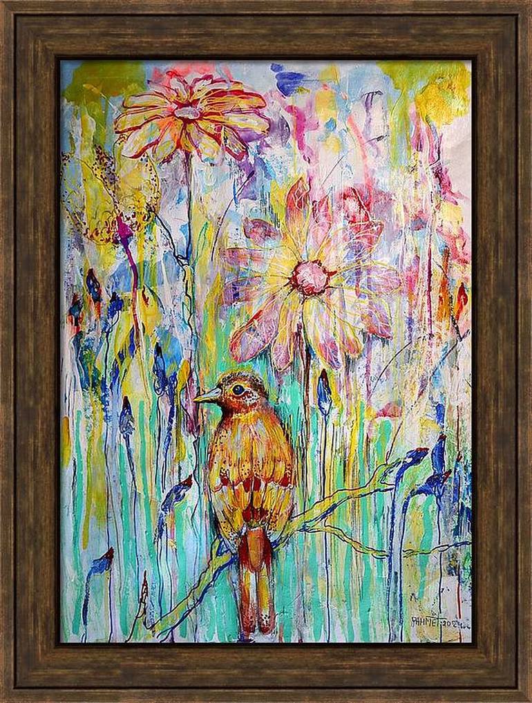 Original Impressionism Floral Painting by Rakhmet Redzhepov