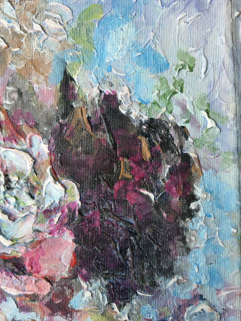 Original Expressionism Floral Painting by Rakhmet Redzhepov