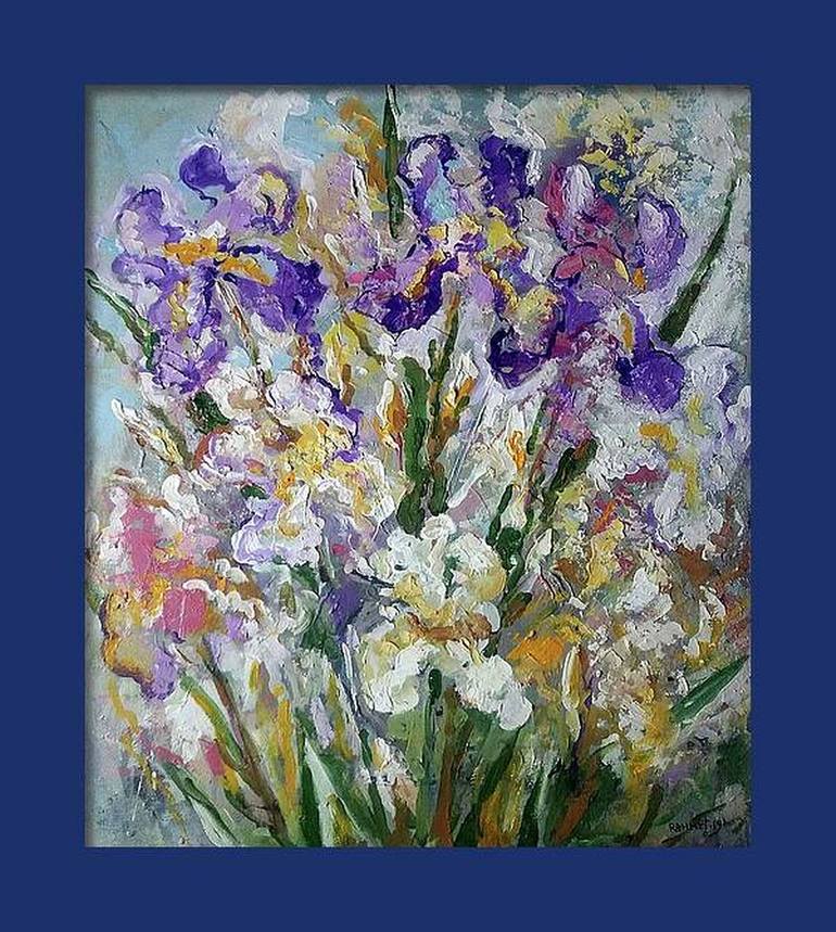 Original Expressionism Floral Painting by Rakhmet Redzhepov