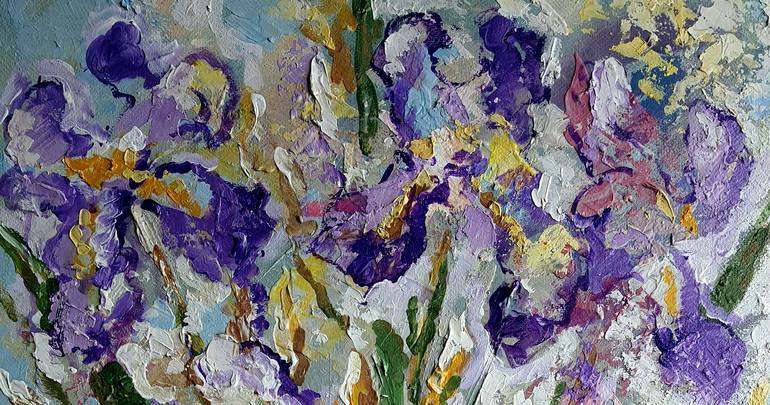 Original Floral Painting by Rakhmet Redzhepov