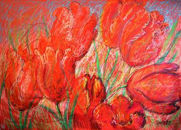 Original Impressionism Floral Paintings by Rakhmet Redzhepov