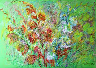 Print of Floral Paintings by Rakhmet Redzhepov