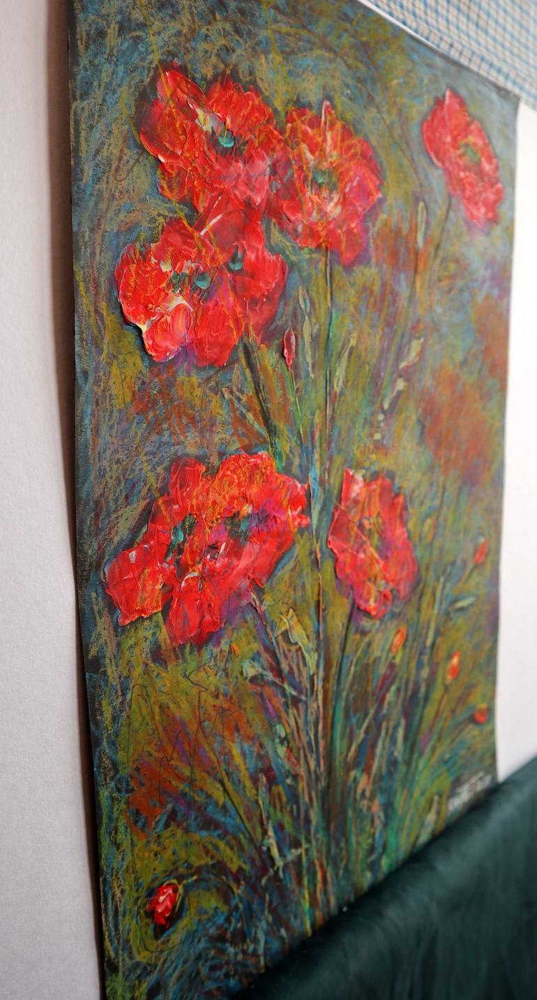 Original Floral Painting by Rakhmet Redzhepov