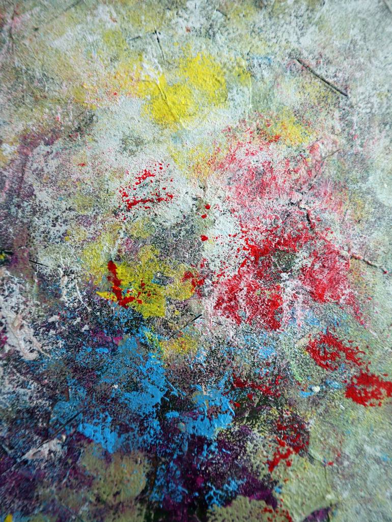 Original Abstract Expressionism Floral Painting by Rakhmet Redzhepov
