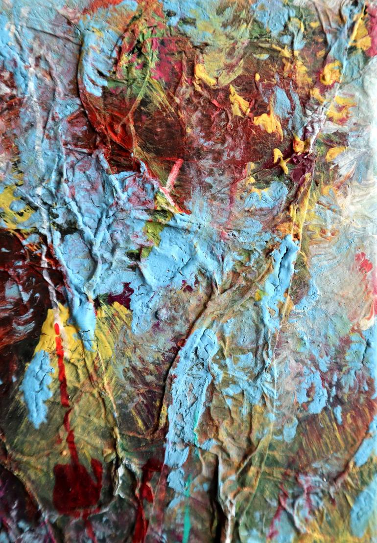 Original Abstract Expressionism Floral Painting by Rakhmet Redzhepov