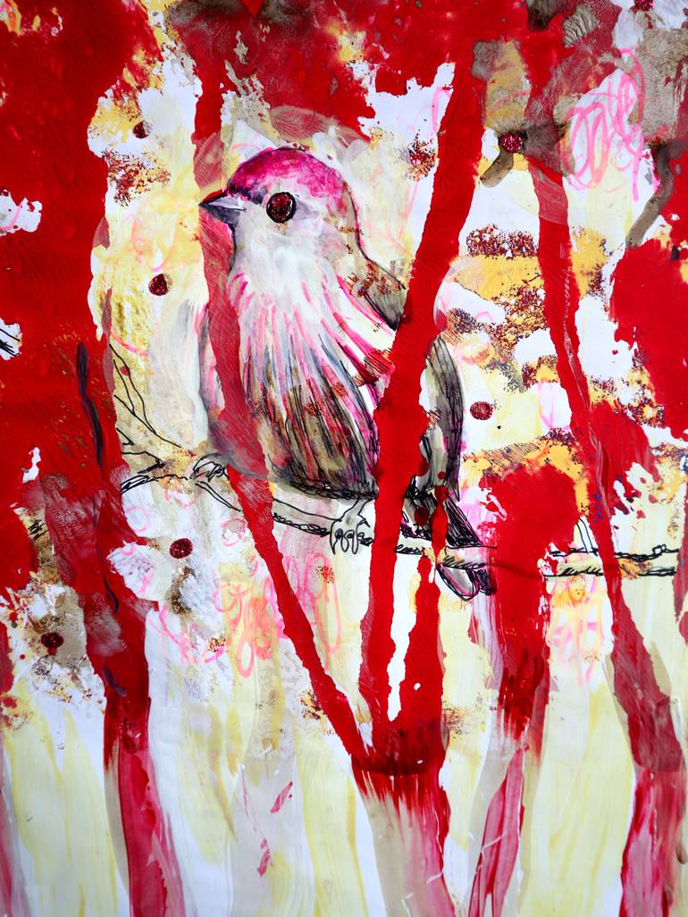 Original Expressionism Floral Painting by Rakhmet Redzhepov
