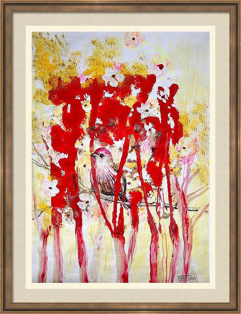 Original Expressionism Floral Painting by Rakhmet Redzhepov