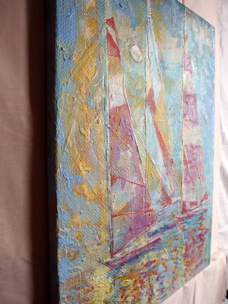 Original Abstract Expressionism Seascape Painting by Rakhmet Redzhepov