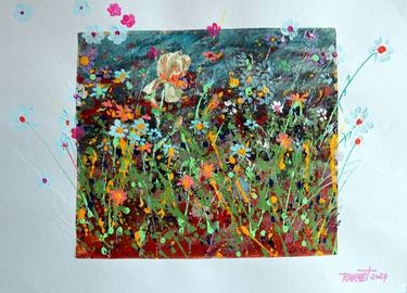 Print of Expressionism Floral Paintings by Rakhmet Redzhepov