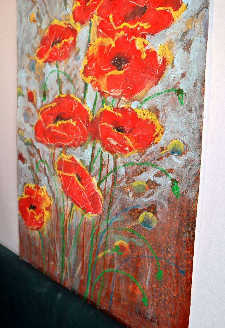 Original Floral Painting by Rakhmet Redzhepov