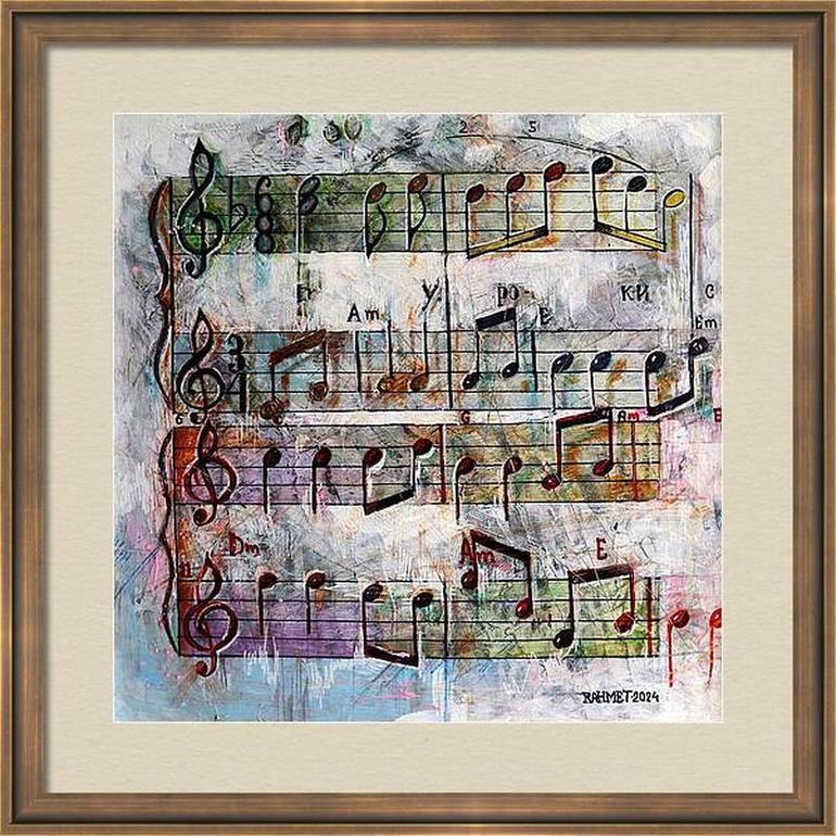 Original Music Painting by Rakhmet Redzhepov