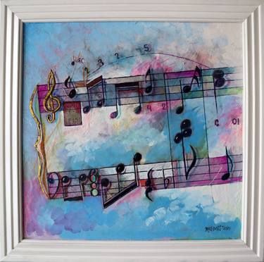 Original Expressionism Music Paintings by Rakhmet Redzhepov