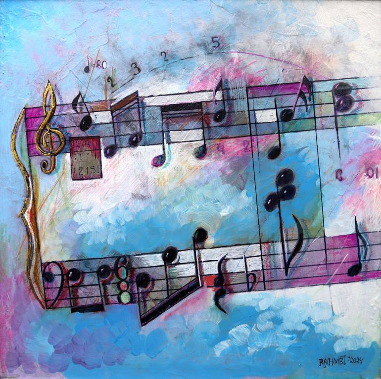 Original Music Painting by Rakhmet Redzhepov