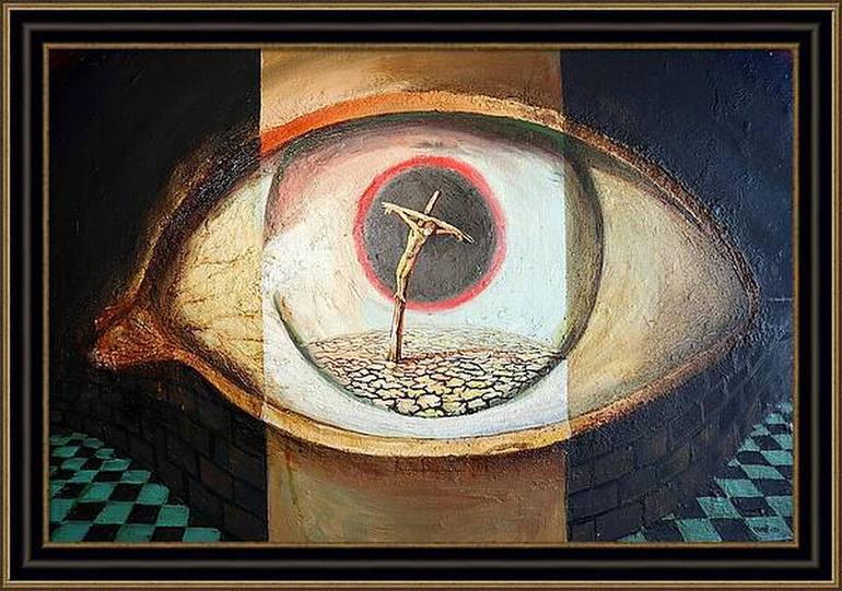 Original Surrealism Religion Painting by Rakhmet Redzhepov