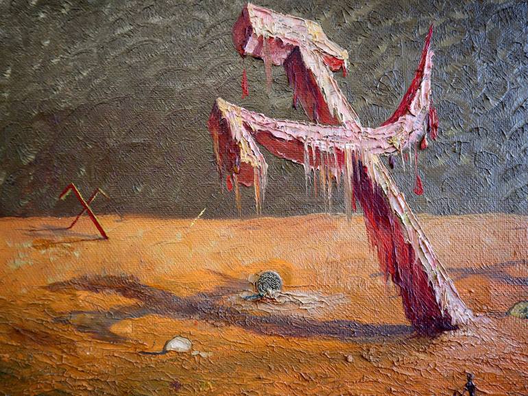 Original Surrealism Landscape Painting by Rakhmet Redzhepov