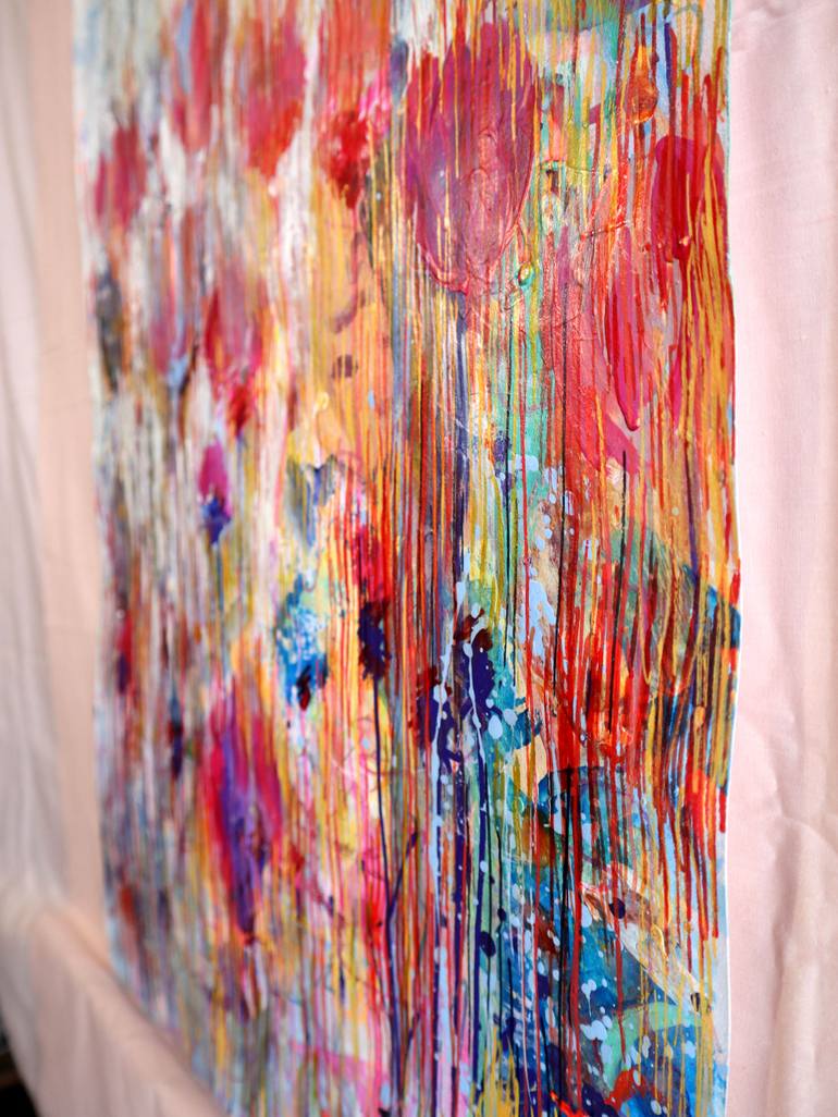 Original Expressionism Floral Painting by Rakhmet Redzhepov