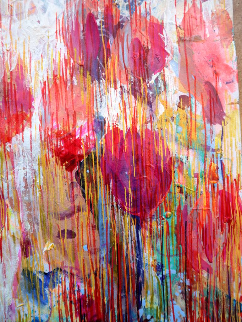 Original Expressionism Floral Painting by Rakhmet Redzhepov