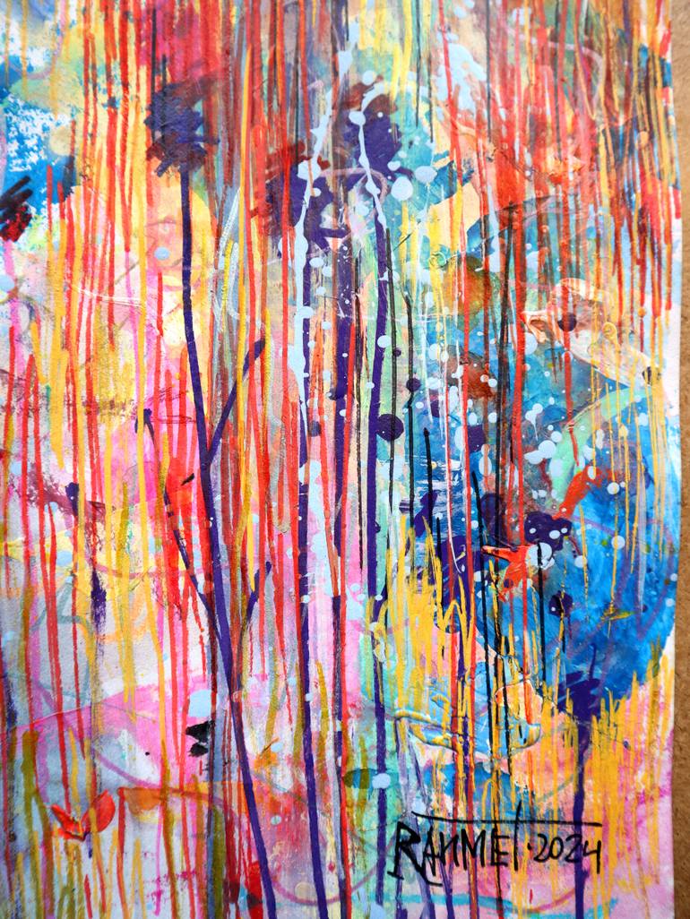 Original Expressionism Floral Painting by Rakhmet Redzhepov
