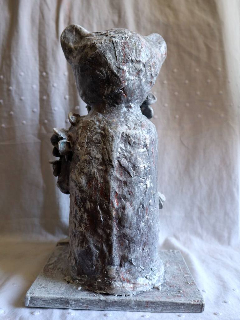 Original Expressionism Cats Sculpture by Rakhmet Redzhepov