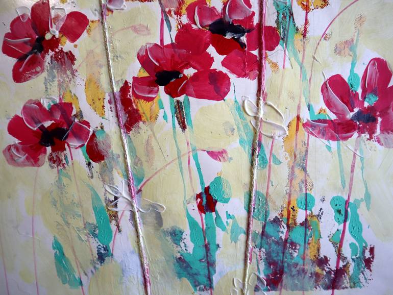 Original Expressionism Floral Painting by Rakhmet Redzhepov