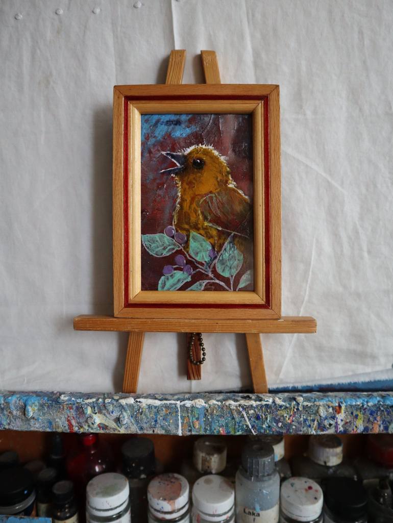 Original Expressionism Animal Painting by Rakhmet Redzhepov